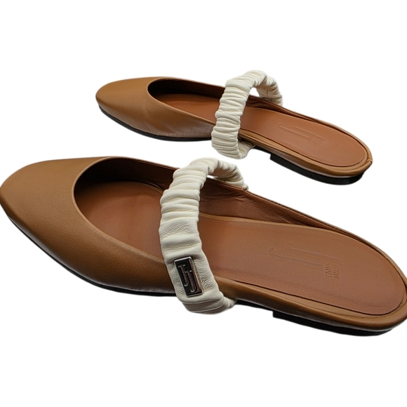 JJ Heitor Shoes - JJ Heitor Paris Leather Camel Mule EU 39 Made in Portugal
